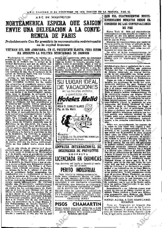 ABC MADRID 16-11-1968 página 71