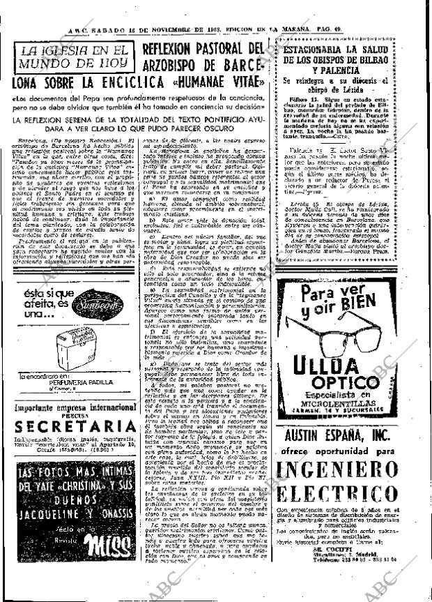 ABC MADRID 16-11-1968 página 75