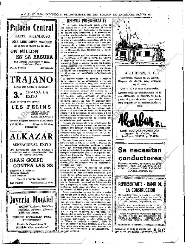 ABC SEVILLA 17-11-1968 página 62