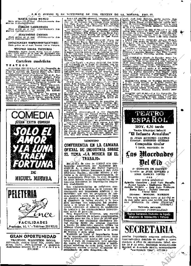 ABC MADRID 21-11-1968 página 109