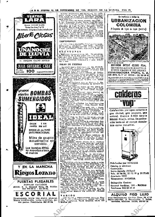 ABC MADRID 21-11-1968 página 110