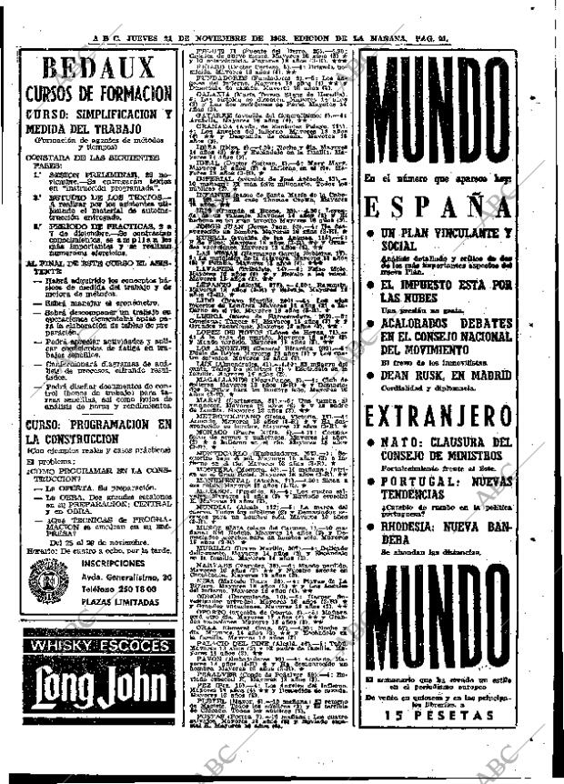 ABC MADRID 21-11-1968 página 113