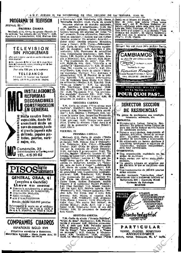 ABC MADRID 21-11-1968 página 115