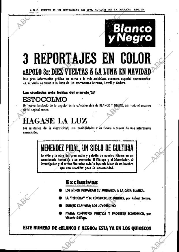 ABC MADRID 21-11-1968 página 61