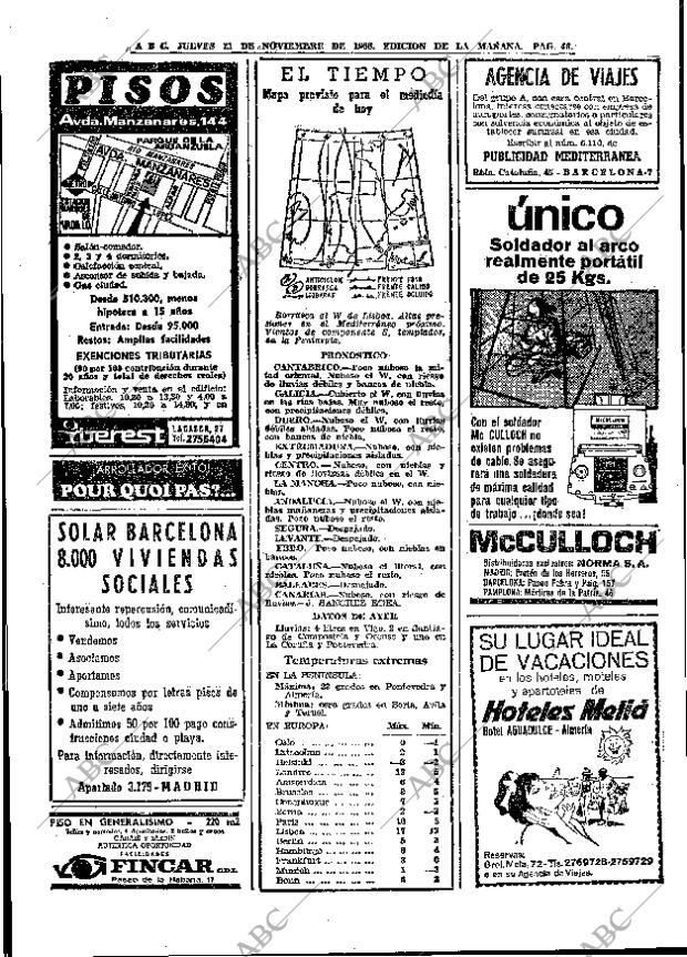 ABC MADRID 21-11-1968 página 68