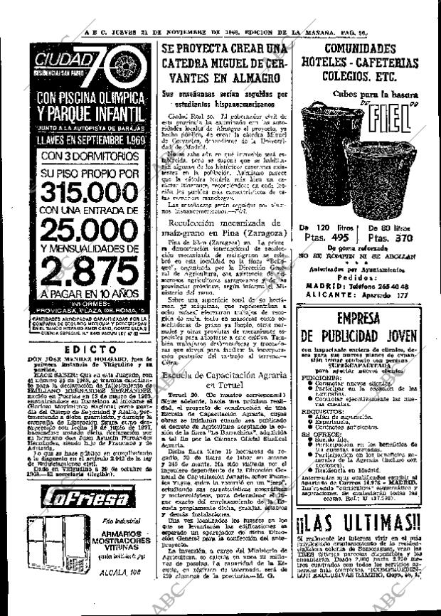 ABC MADRID 21-11-1968 página 72