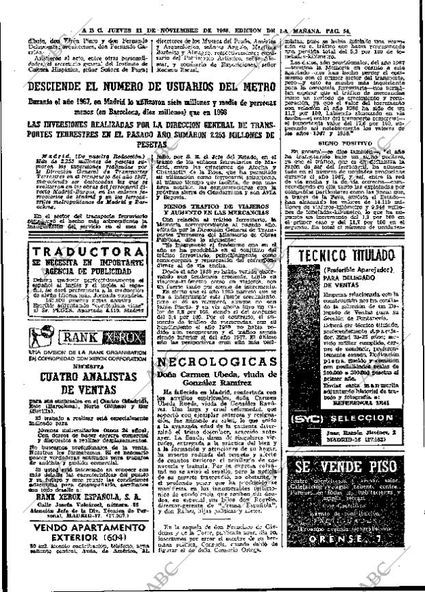 ABC MADRID 21-11-1968 página 76