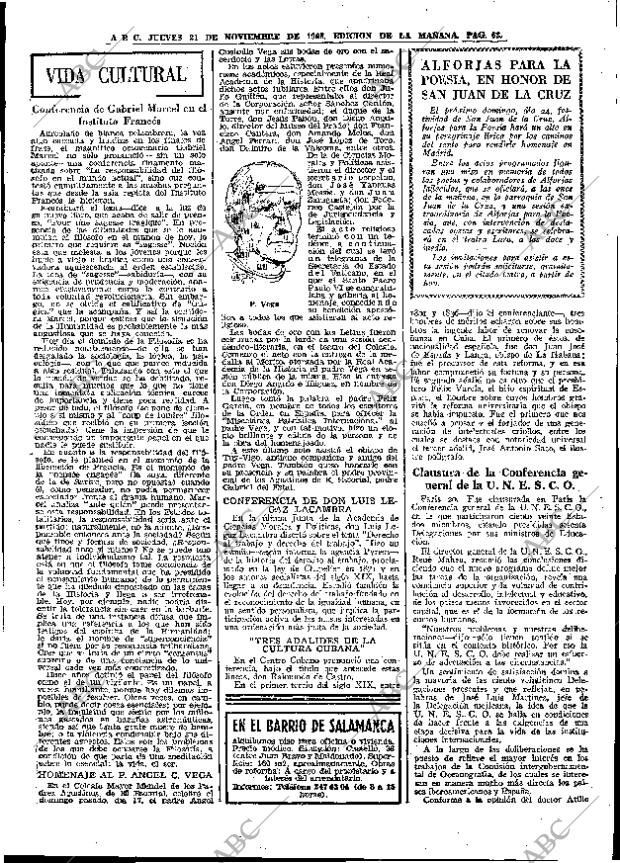 ABC MADRID 21-11-1968 página 85