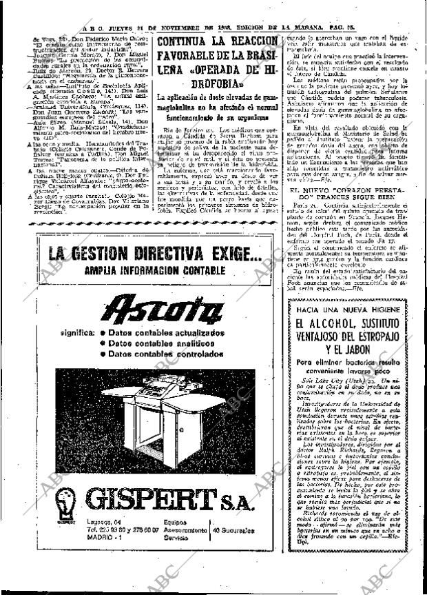 ABC MADRID 21-11-1968 página 87