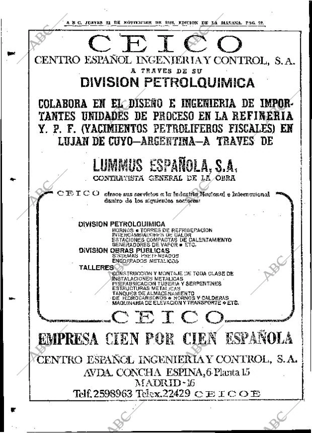 ABC MADRID 21-11-1968 página 94