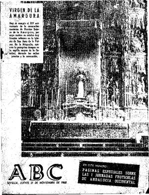 ABC SEVILLA 21-11-1968 página 1