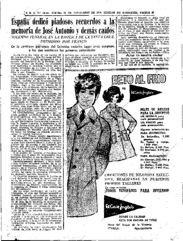 ABC SEVILLA 21-11-1968 página 67