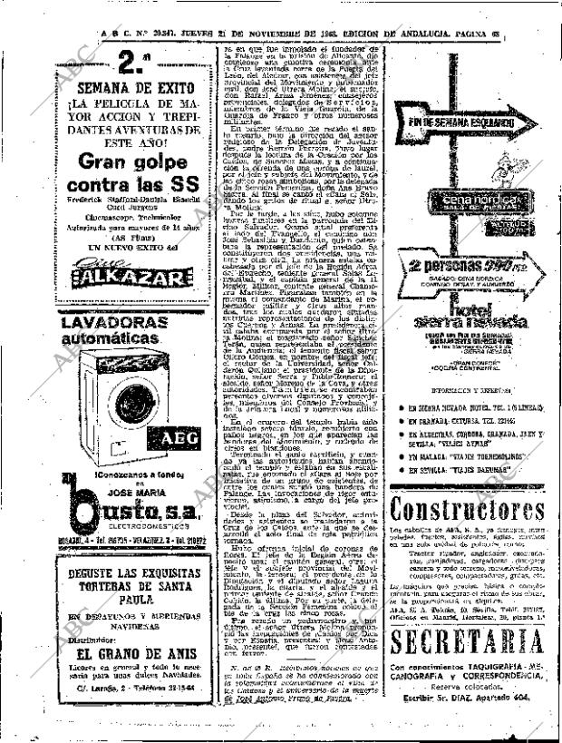 ABC SEVILLA 21-11-1968 página 68