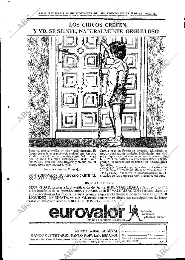 ABC MADRID 22-11-1968 página 100