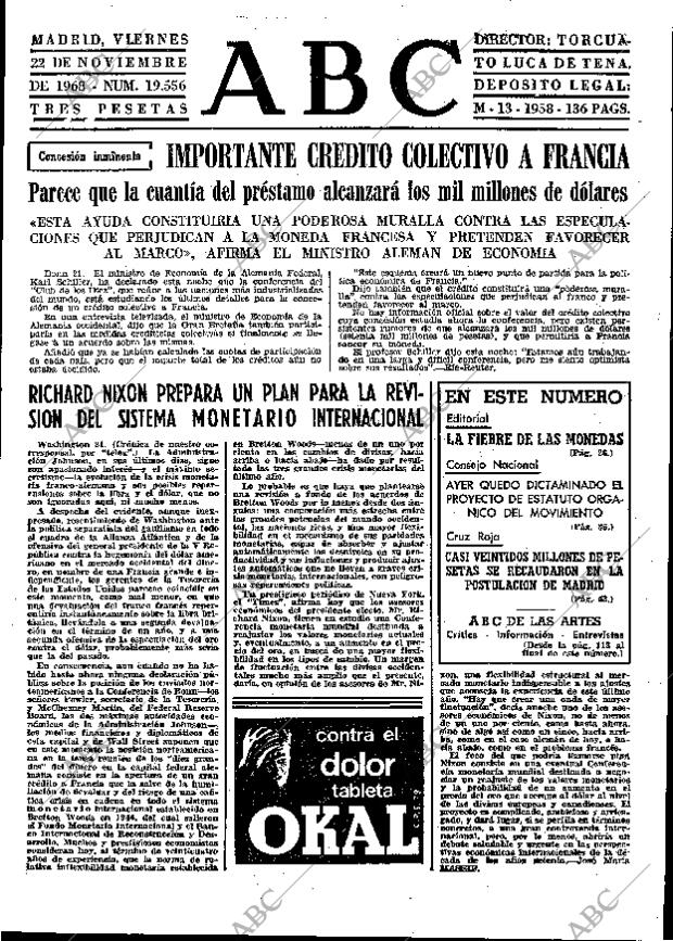 ABC MADRID 22-11-1968 página 47