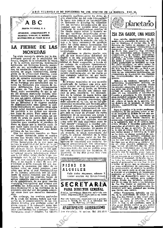 ABC MADRID 22-11-1968 página 48