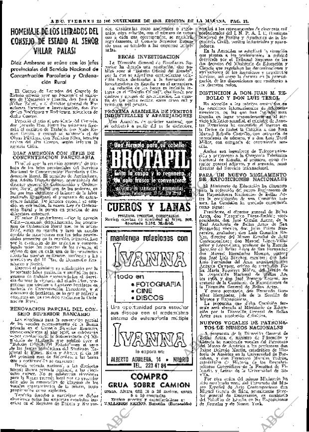 ABC MADRID 22-11-1968 página 59