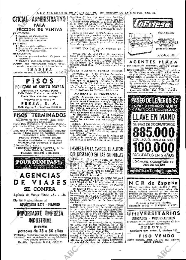 ABC MADRID 22-11-1968 página 66