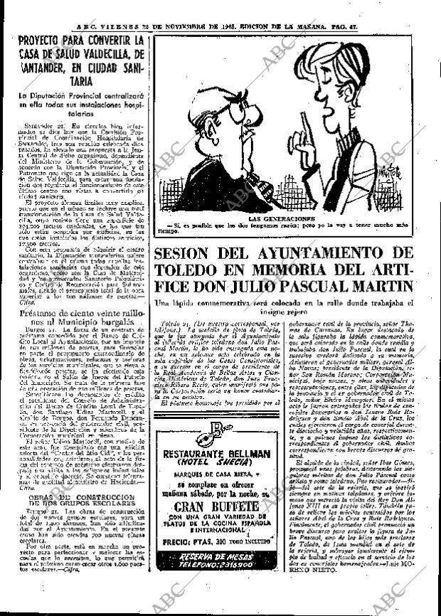 ABC MADRID 22-11-1968 página 69