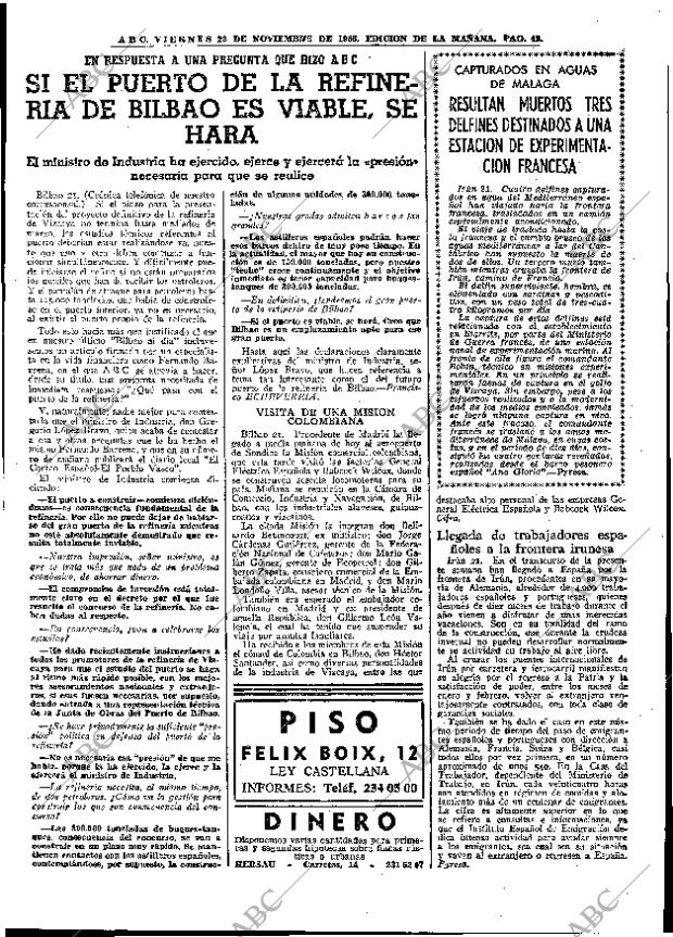 ABC MADRID 22-11-1968 página 71