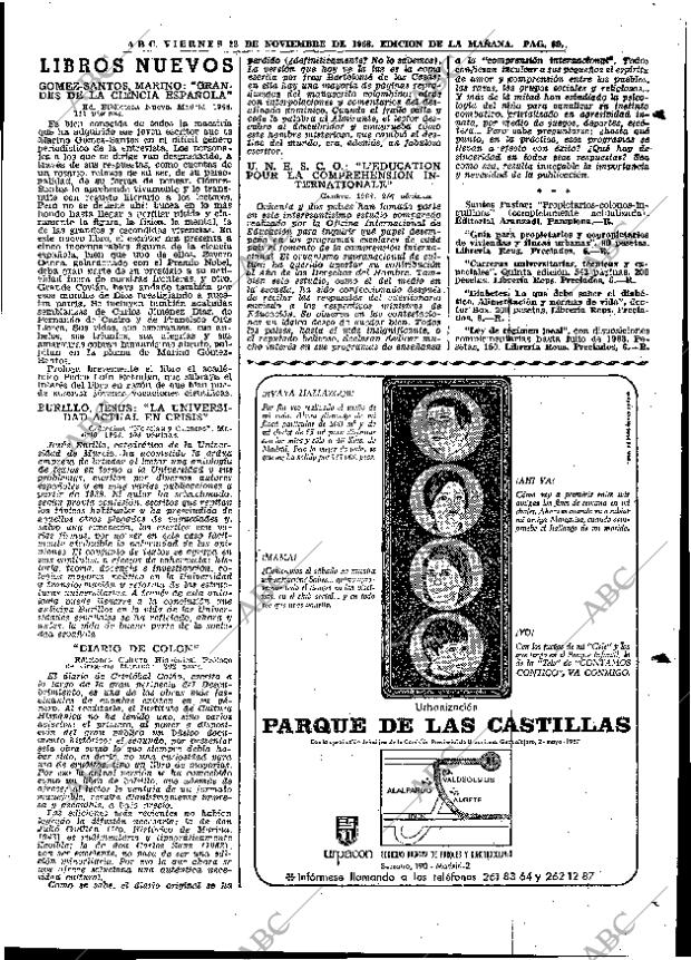 ABC MADRID 22-11-1968 página 91