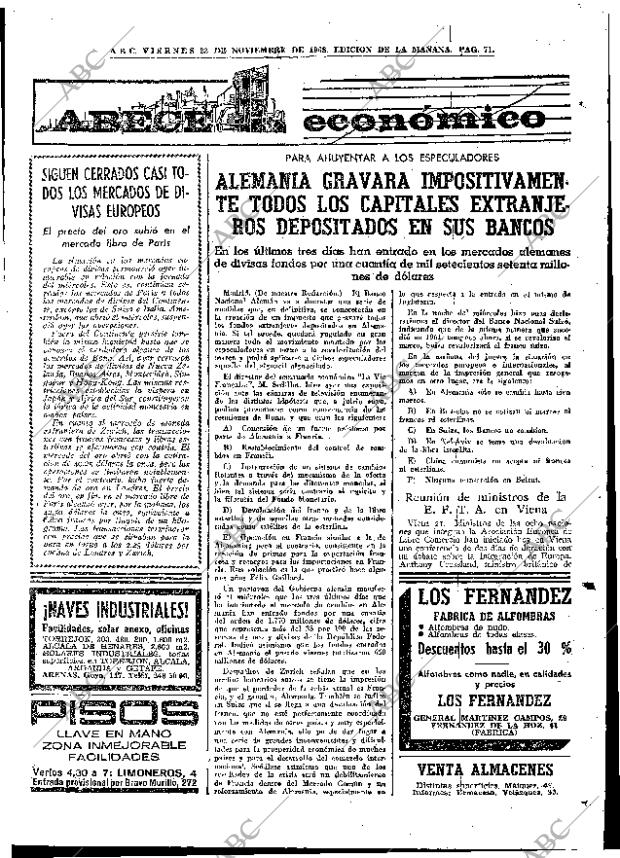 ABC MADRID 22-11-1968 página 93