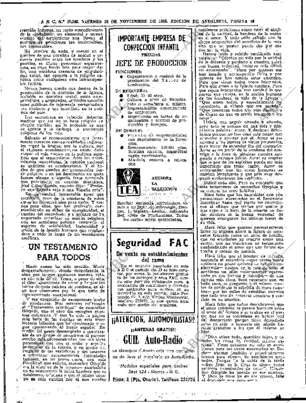 ABC SEVILLA 22-11-1968 página 40