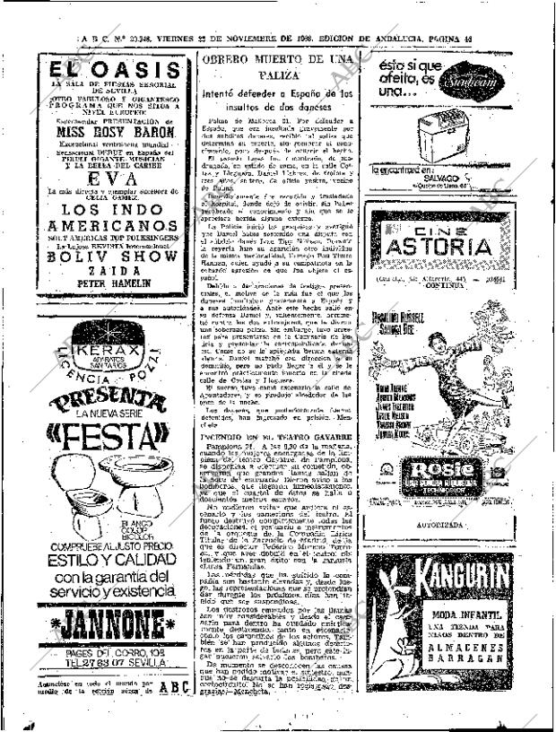 ABC SEVILLA 22-11-1968 página 46