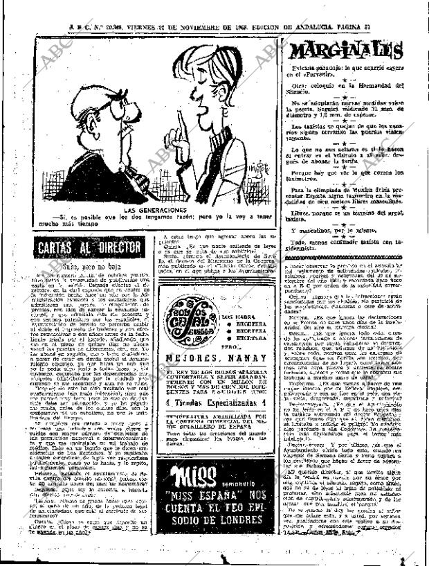 ABC SEVILLA 22-11-1968 página 57