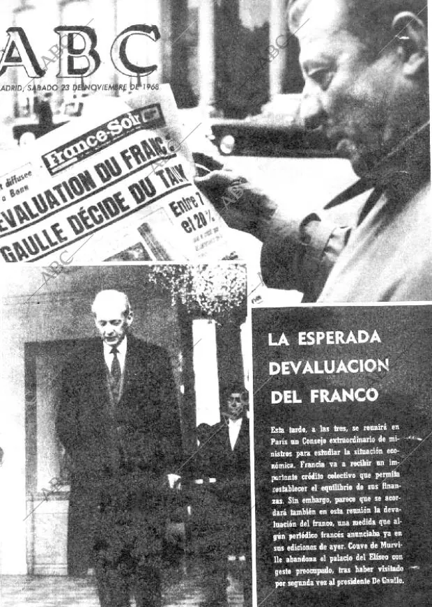 ABC MADRID 23-11-1968 página 1