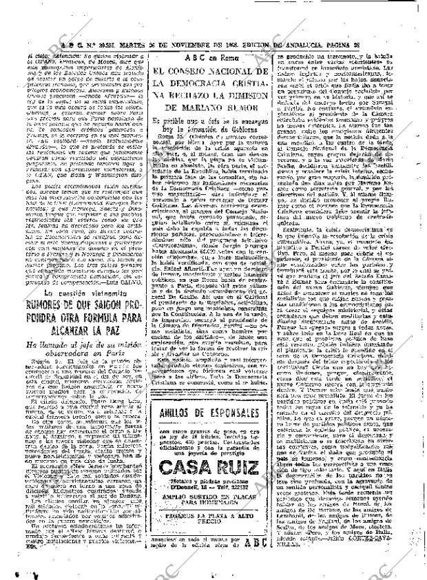 ABC SEVILLA 26-11-1968 página 38