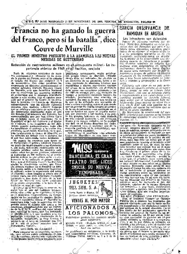 ABC SEVILLA 27-11-1968 página 33