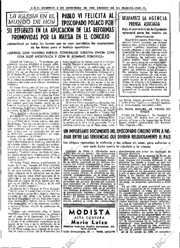 ABC MADRID 08-12-1968 página 45