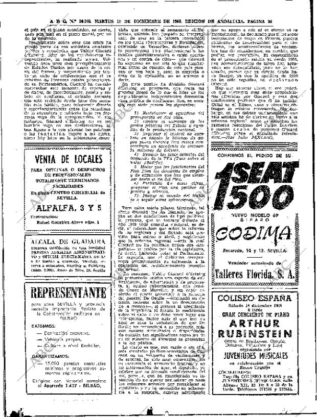 ABC SEVILLA 10-12-1968 página 38