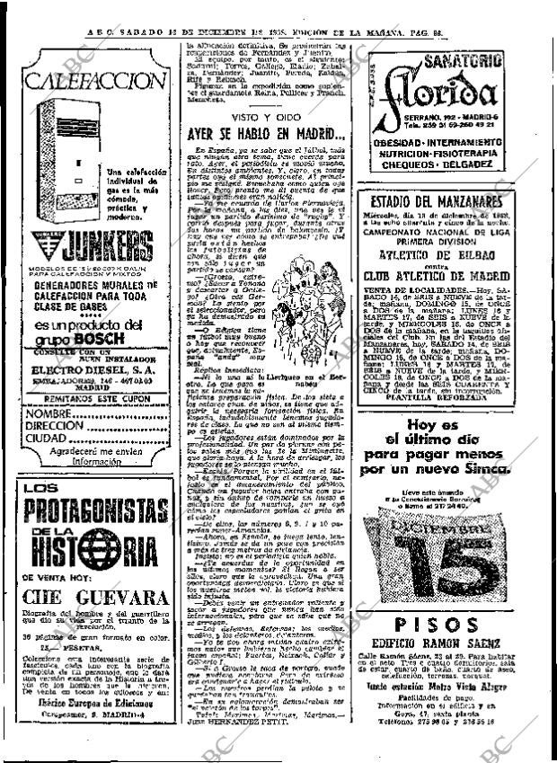 ABC MADRID 14-12-1968 página 116