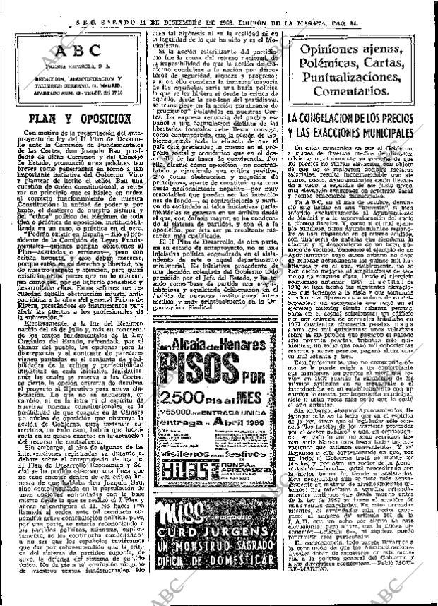 ABC MADRID 14-12-1968 página 64