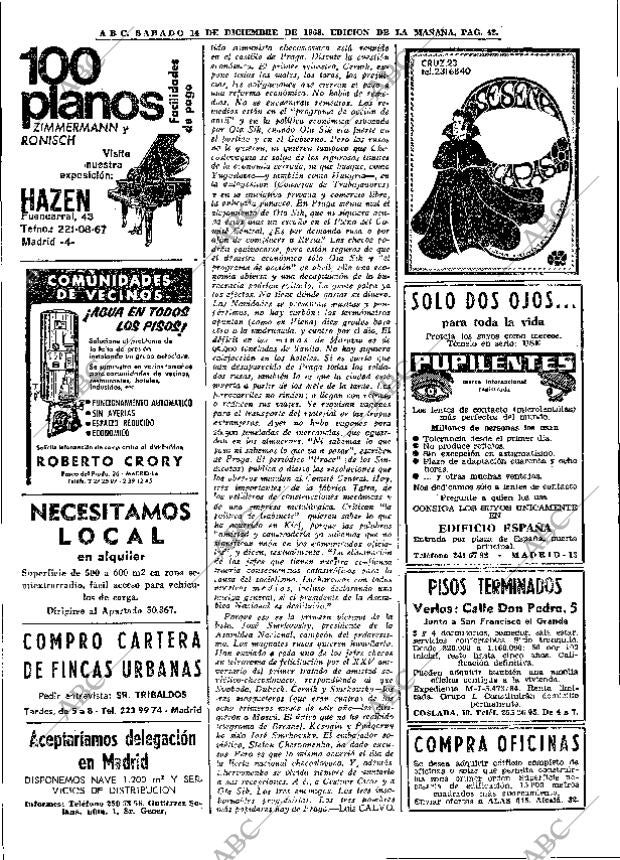 ABC MADRID 14-12-1968 página 72