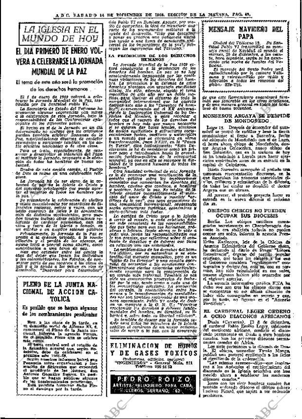 ABC MADRID 14-12-1968 página 79