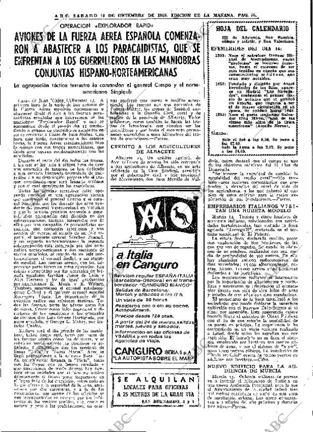 ABC MADRID 14-12-1968 página 85