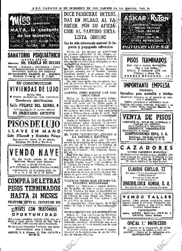 ABC MADRID 14-12-1968 página 86