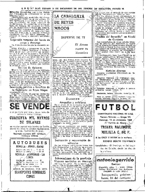 ABC SEVILLA 14-12-1968 página 64