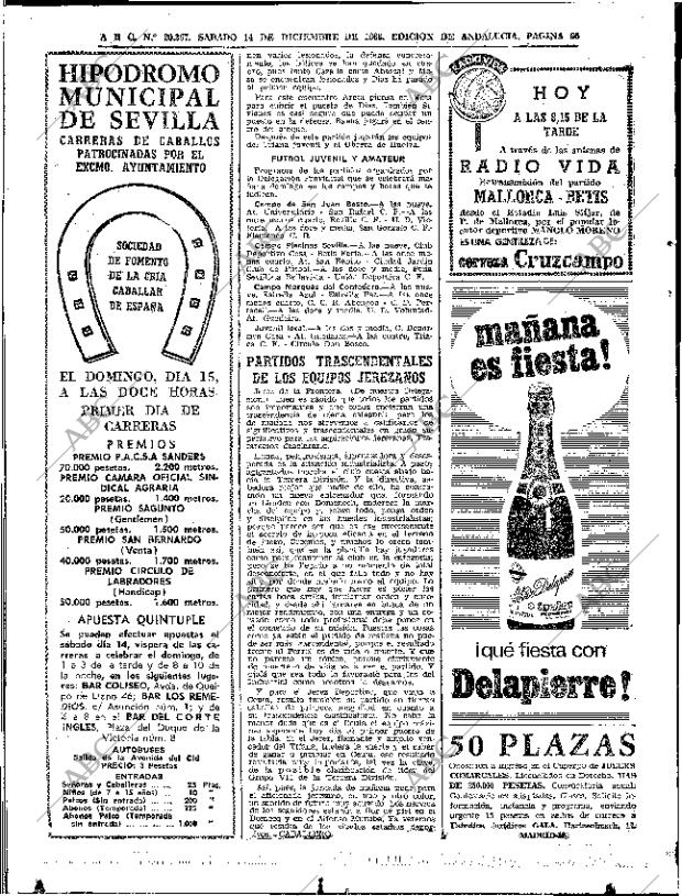 ABC SEVILLA 14-12-1968 página 66