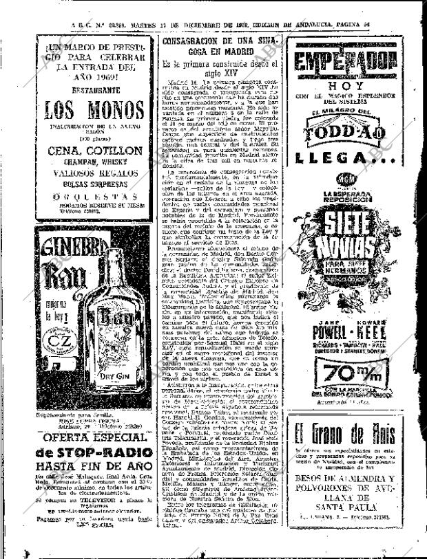 ABC SEVILLA 17-12-1968 página 54