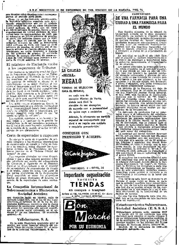 ABC MADRID 18-12-1968 página 100