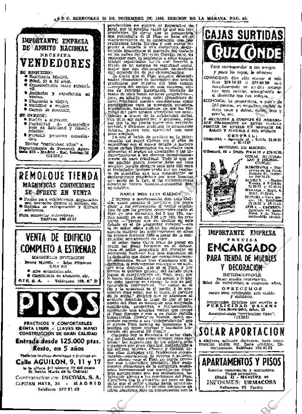 ABC MADRID 18-12-1968 página 66