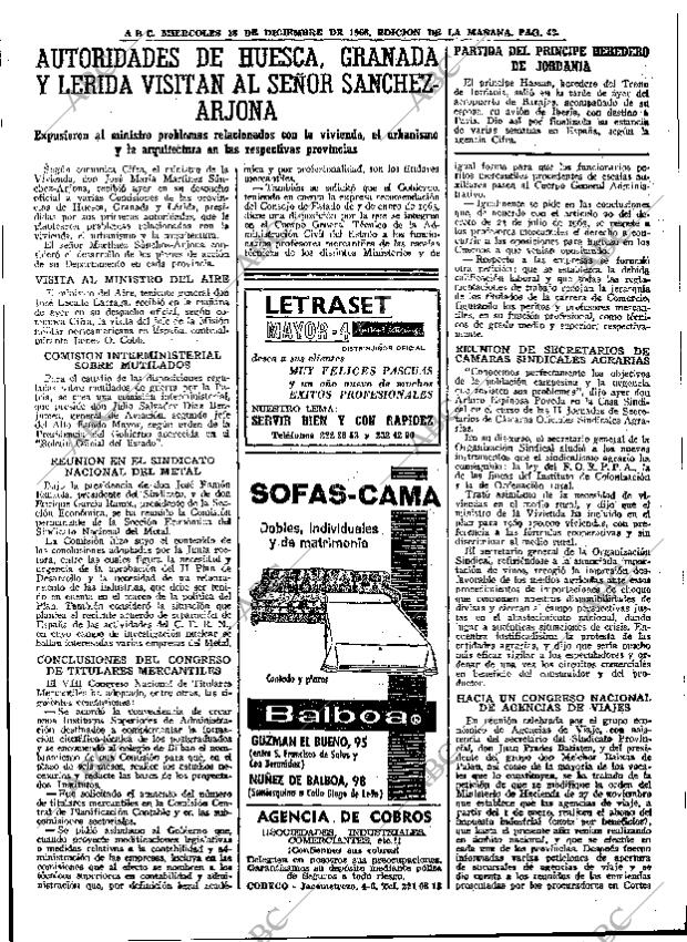 ABC MADRID 18-12-1968 página 69