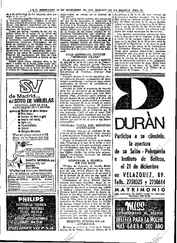 ABC MADRID 18-12-1968 página 86