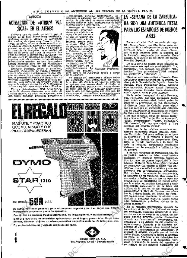 ABC MADRID 19-12-1968 página 115