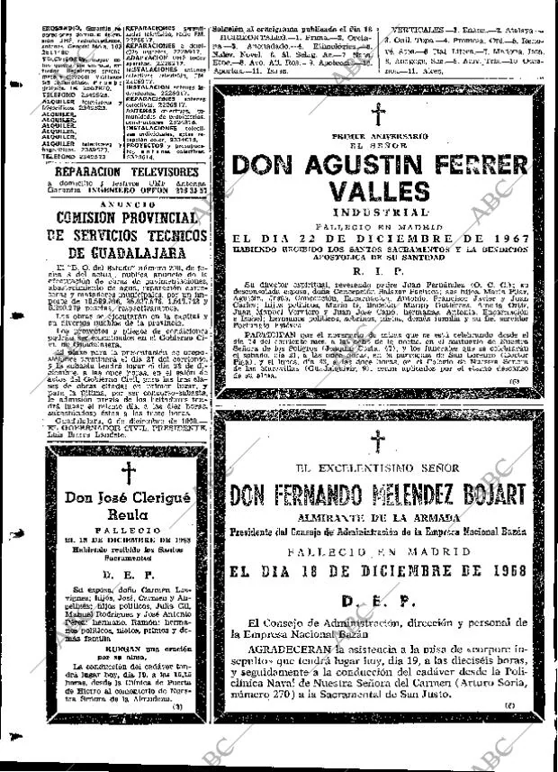 ABC MADRID 19-12-1968 página 138