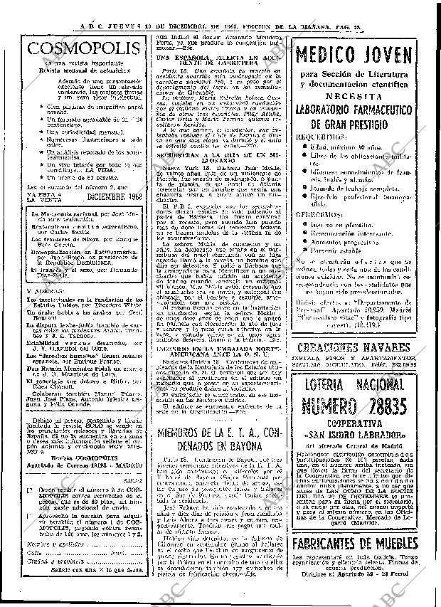 ABC MADRID 19-12-1968 página 74